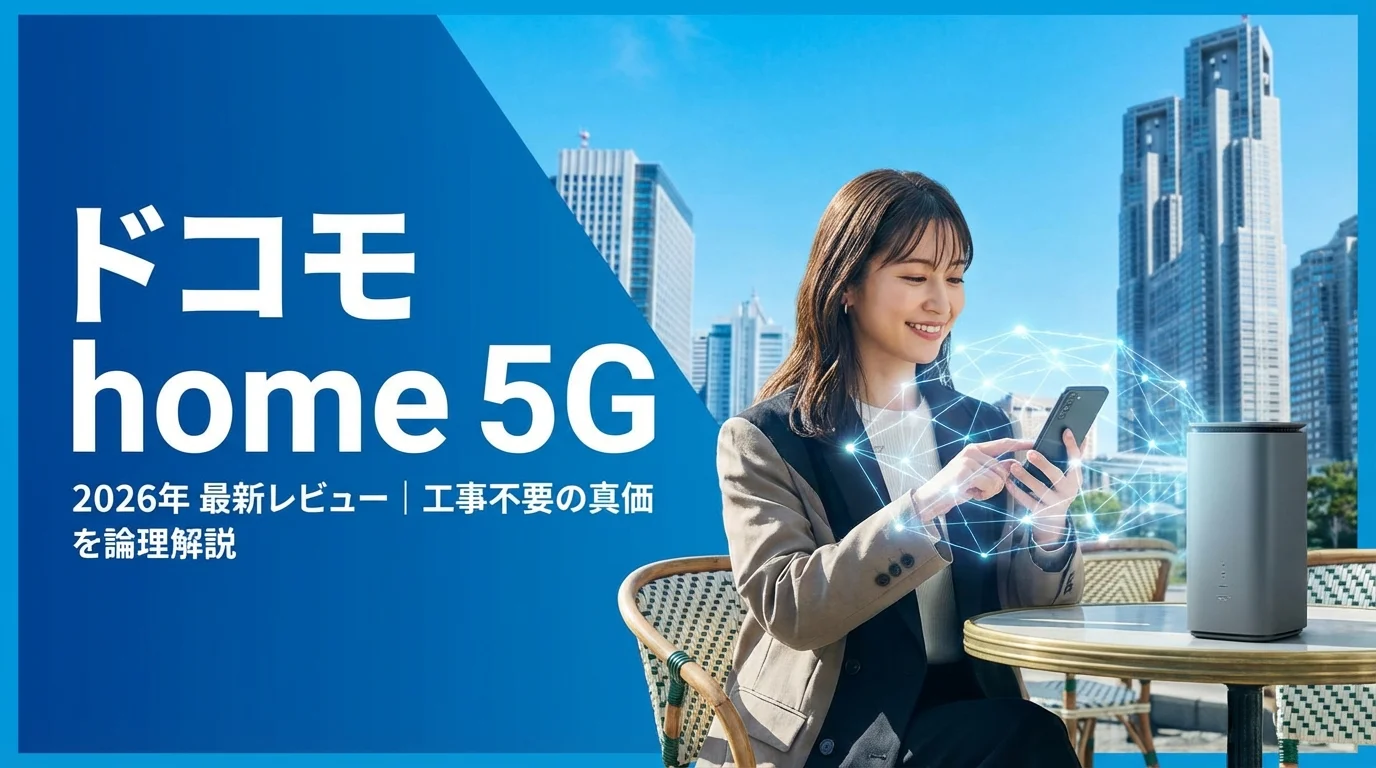 ドコモ home 5G 2026年 最新レビュー｜工事不要の真価を論理解説
