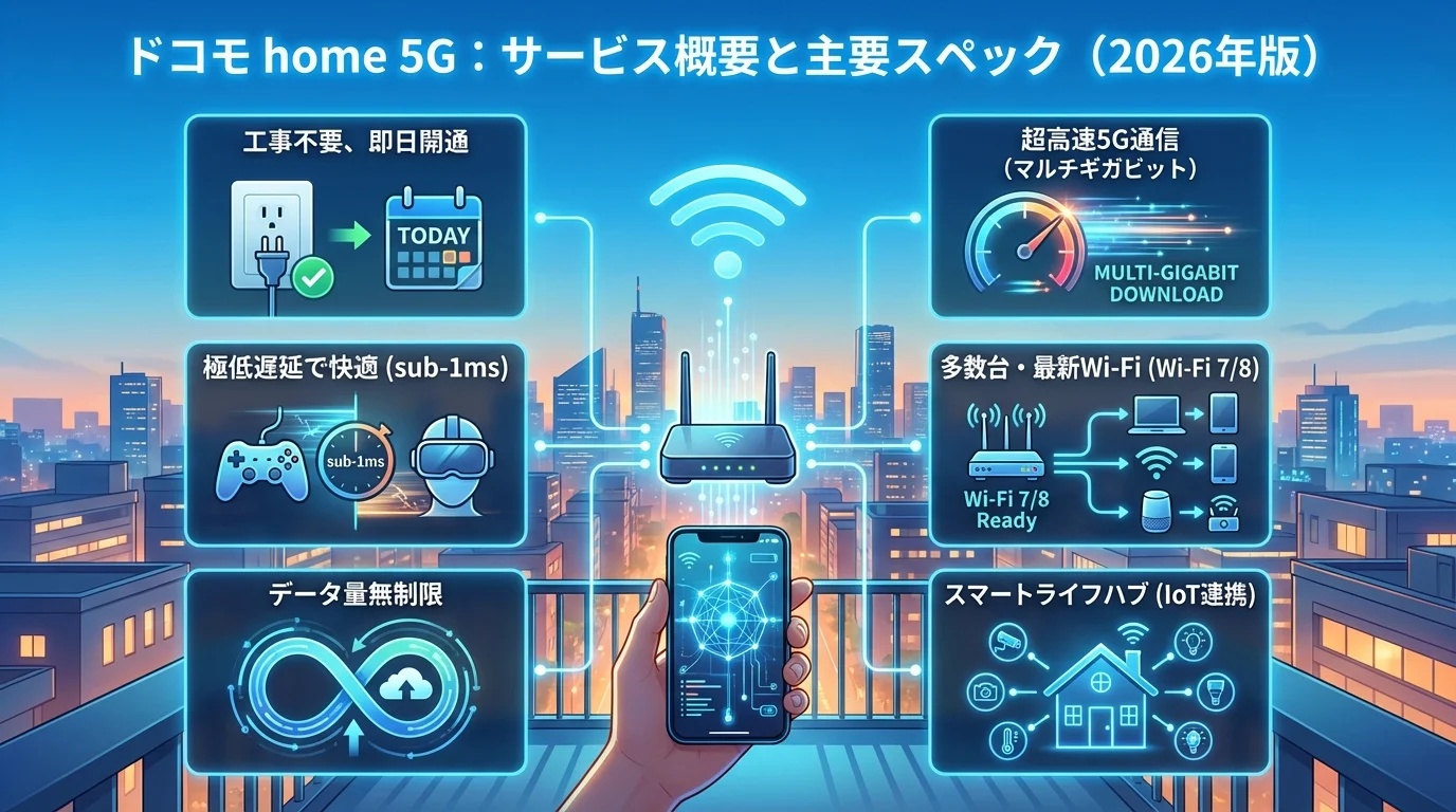 ドコモ home 5Gの特徴と基本情報