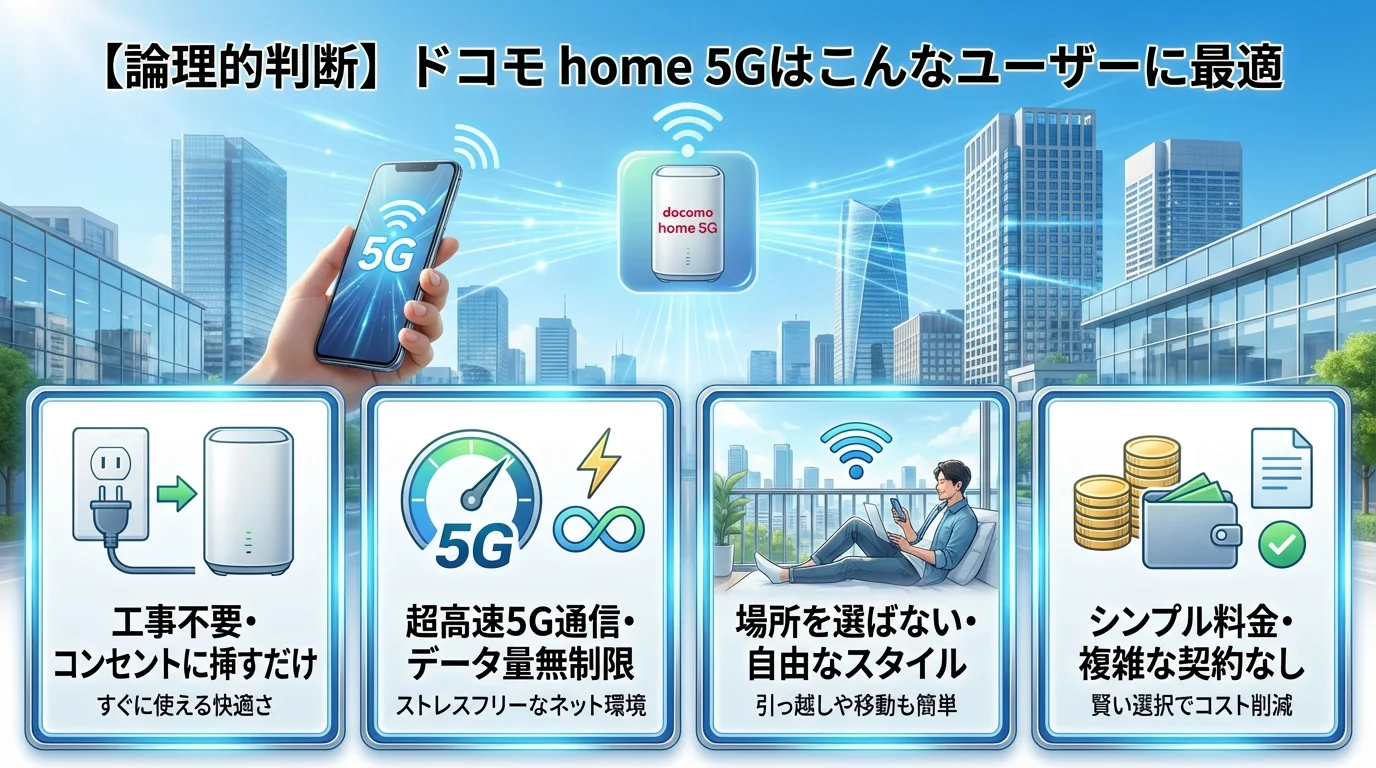 ドコモ home 5Gの特徴と基本情報
