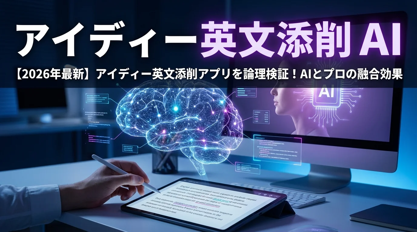 【2026年最新】アイディー英文添削アプリを論理検証！AIとプロの融合効果
