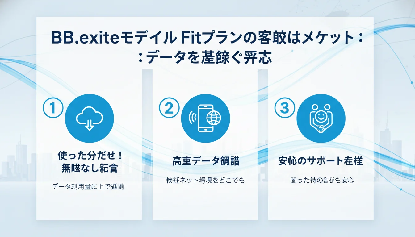 BB.exciteモバイル Fitプラン 従量制のメリットを図解で解説