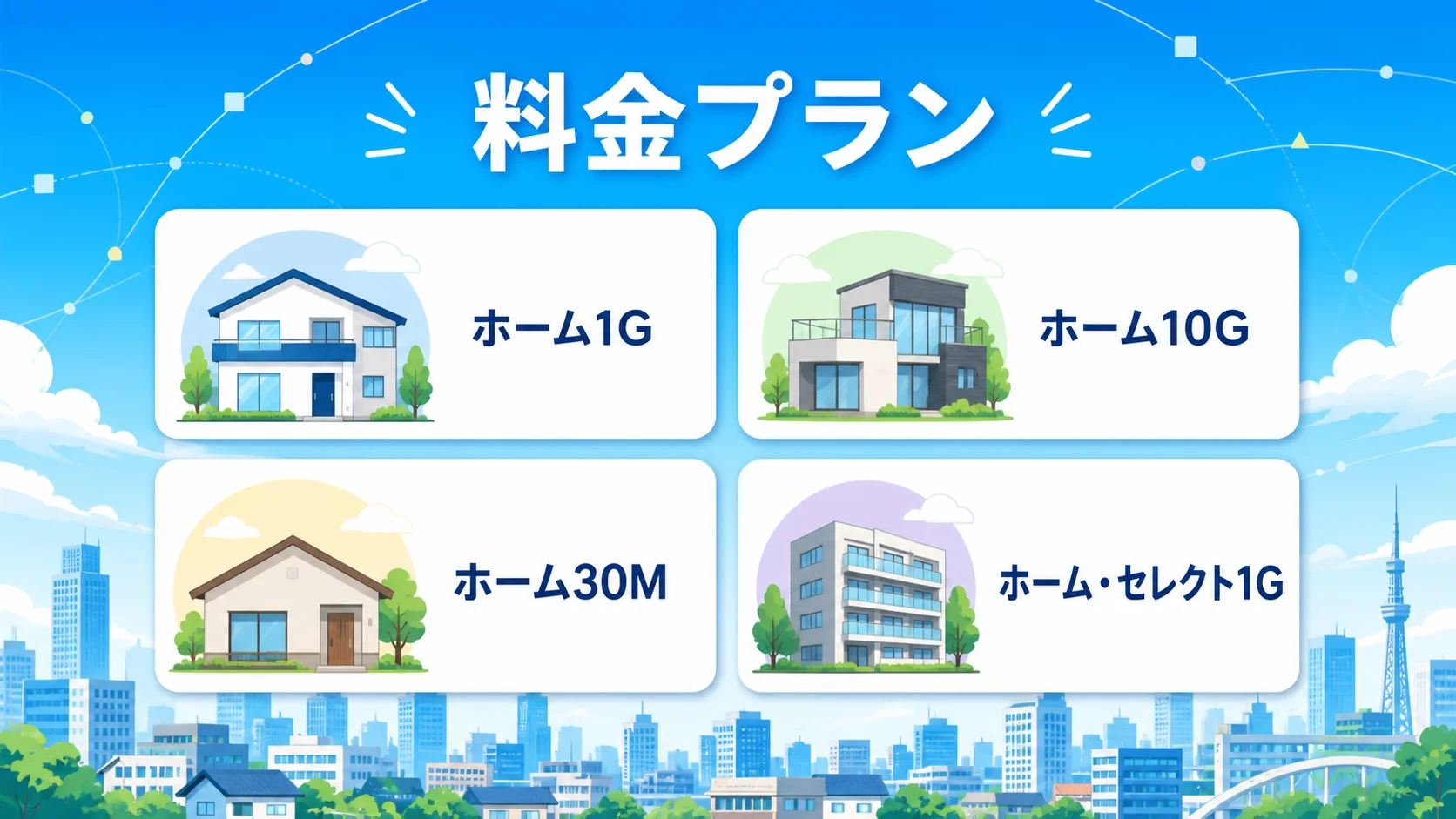 コミュファ光 評判の料金プラン比較表