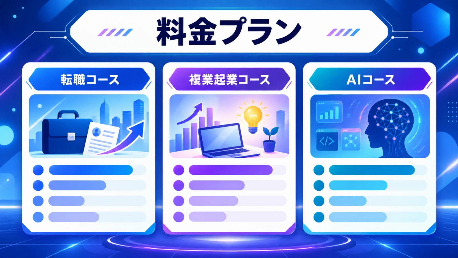 ライフシフトラボ 評判の料金プラン比較表