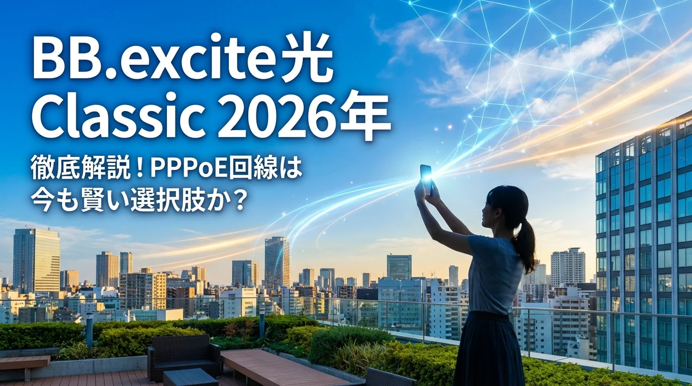 【2026年版】BB.excite光 Classic徹底解説！PPPoE回線は今も賢い選択肢か？