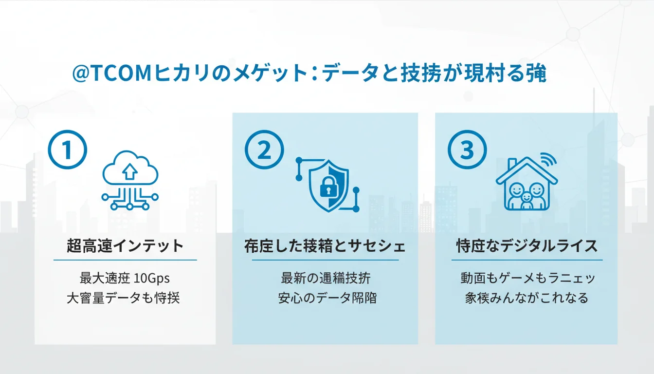 @T COMヒカリ 評判のメリットを図解で解説