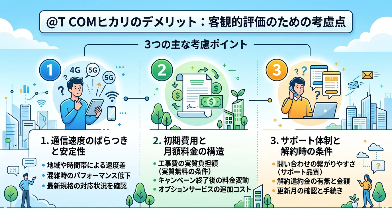 @T COMヒカリ 評判のメリットを図解で解説
