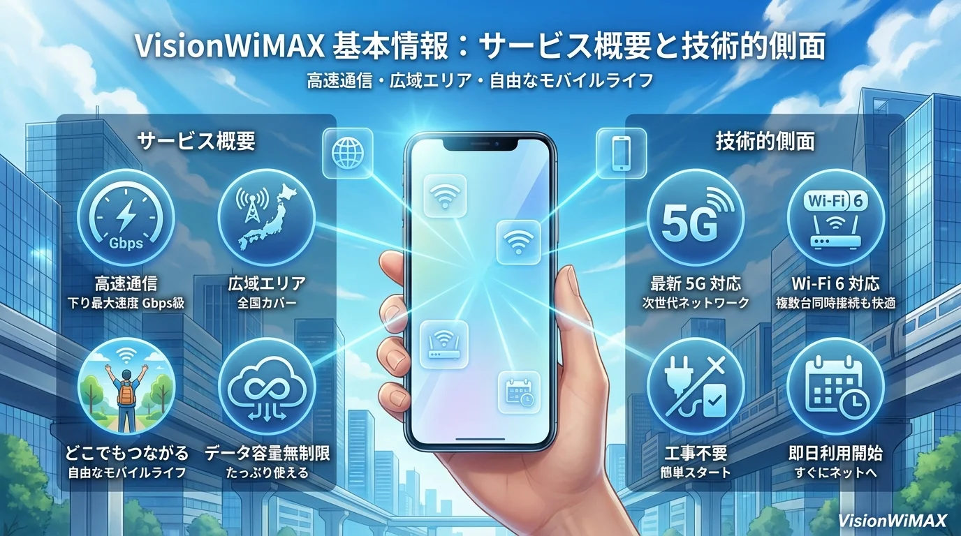 VisionWiMAX 評判の特徴と基本情報