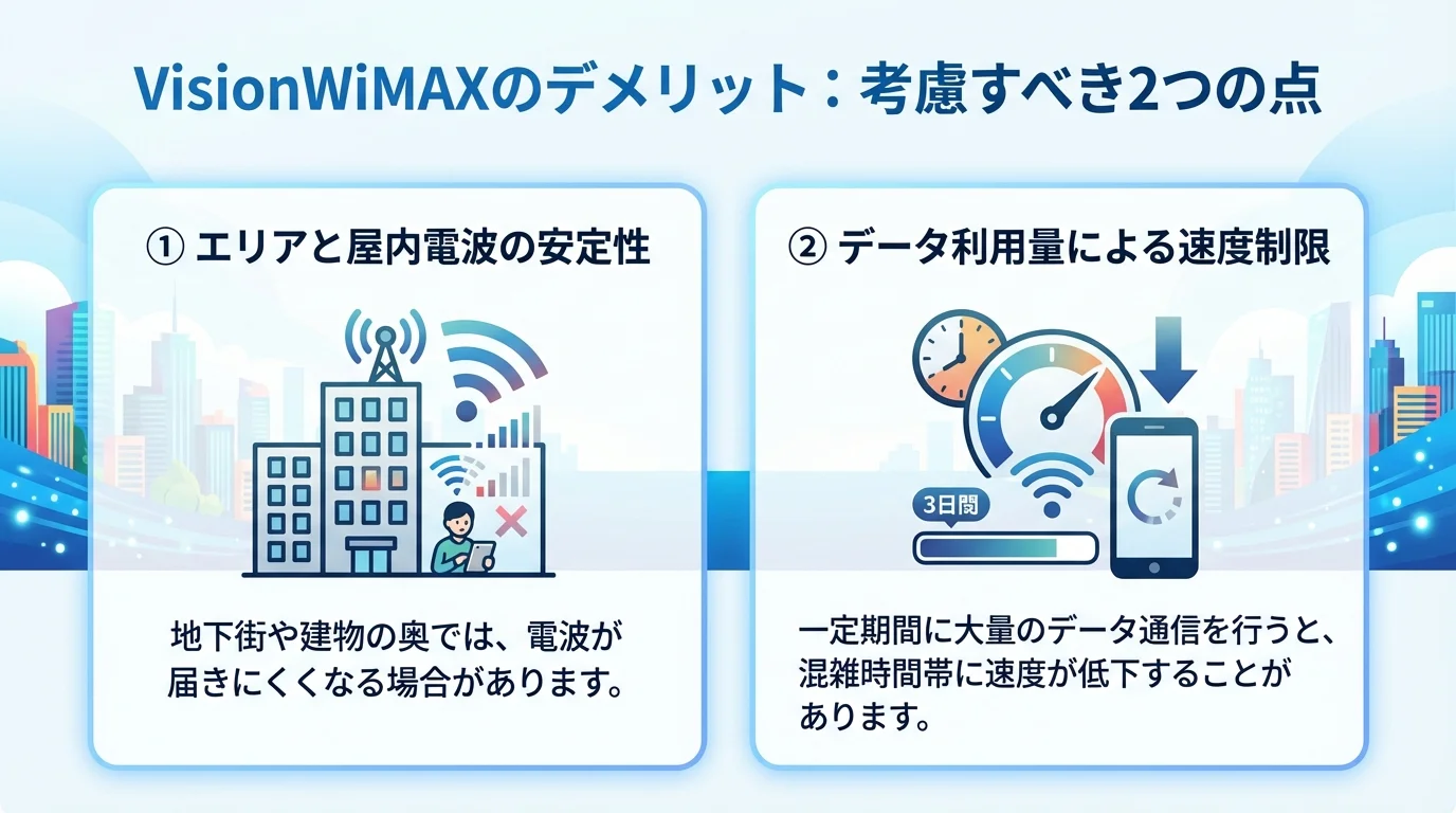 VisionWiMAX 評判のメリットを図解で解説
