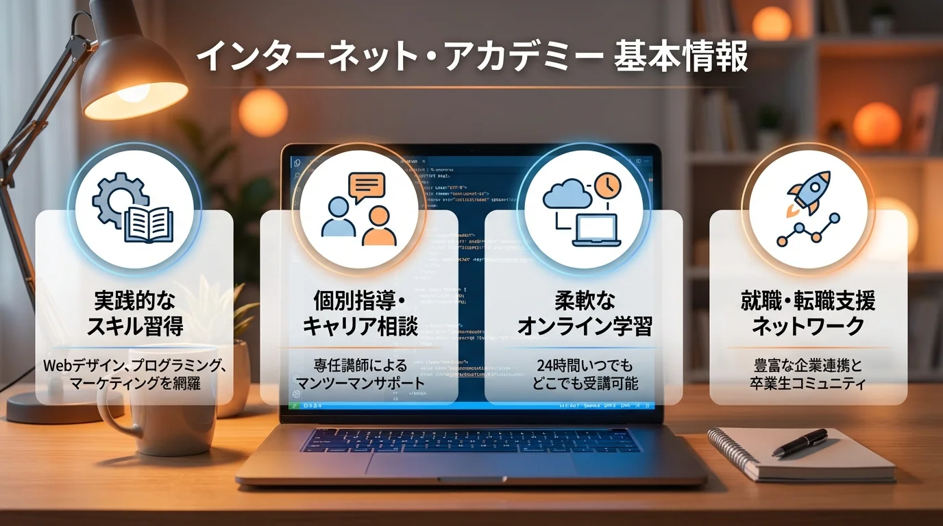 インターネット・アカデミー 評判の特徴と基本情報