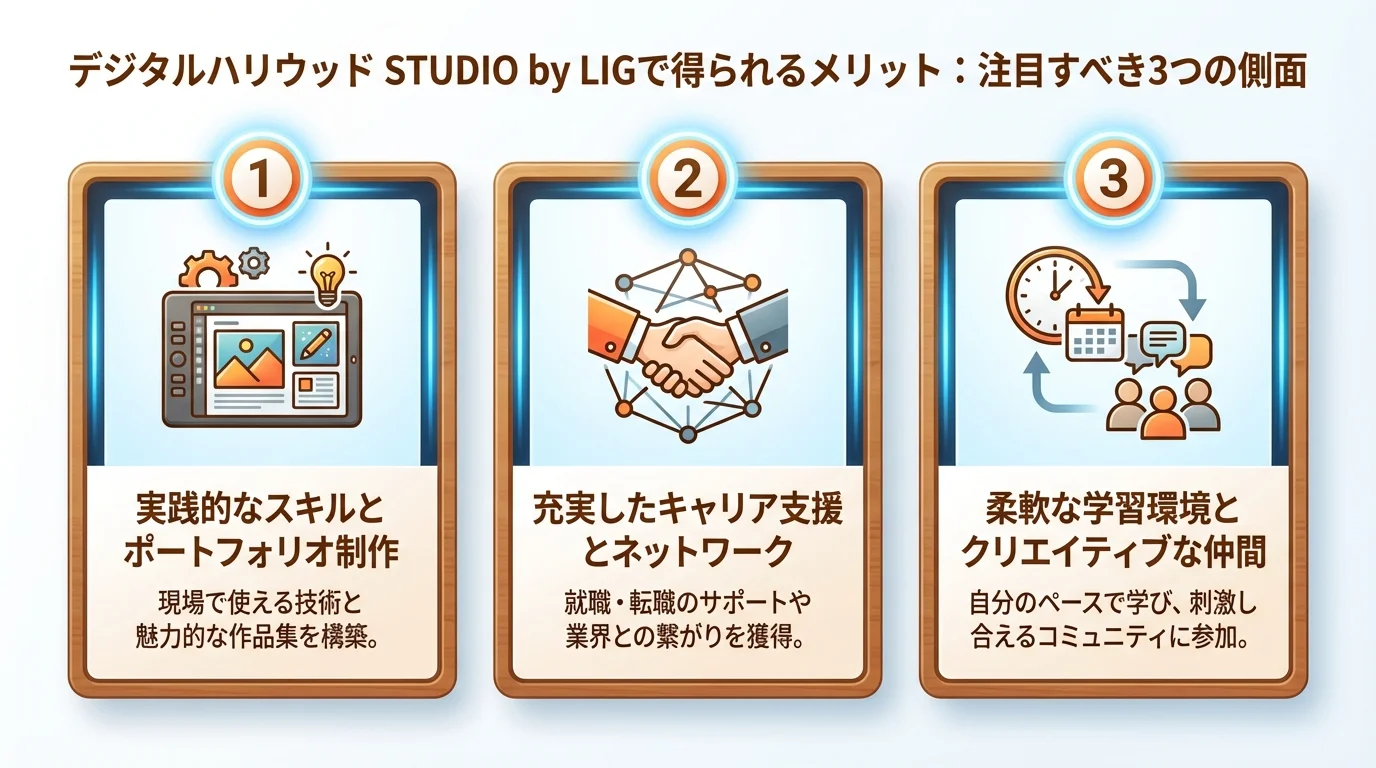 デジタルハリウッド STUDIO byのメリットを図解で解説