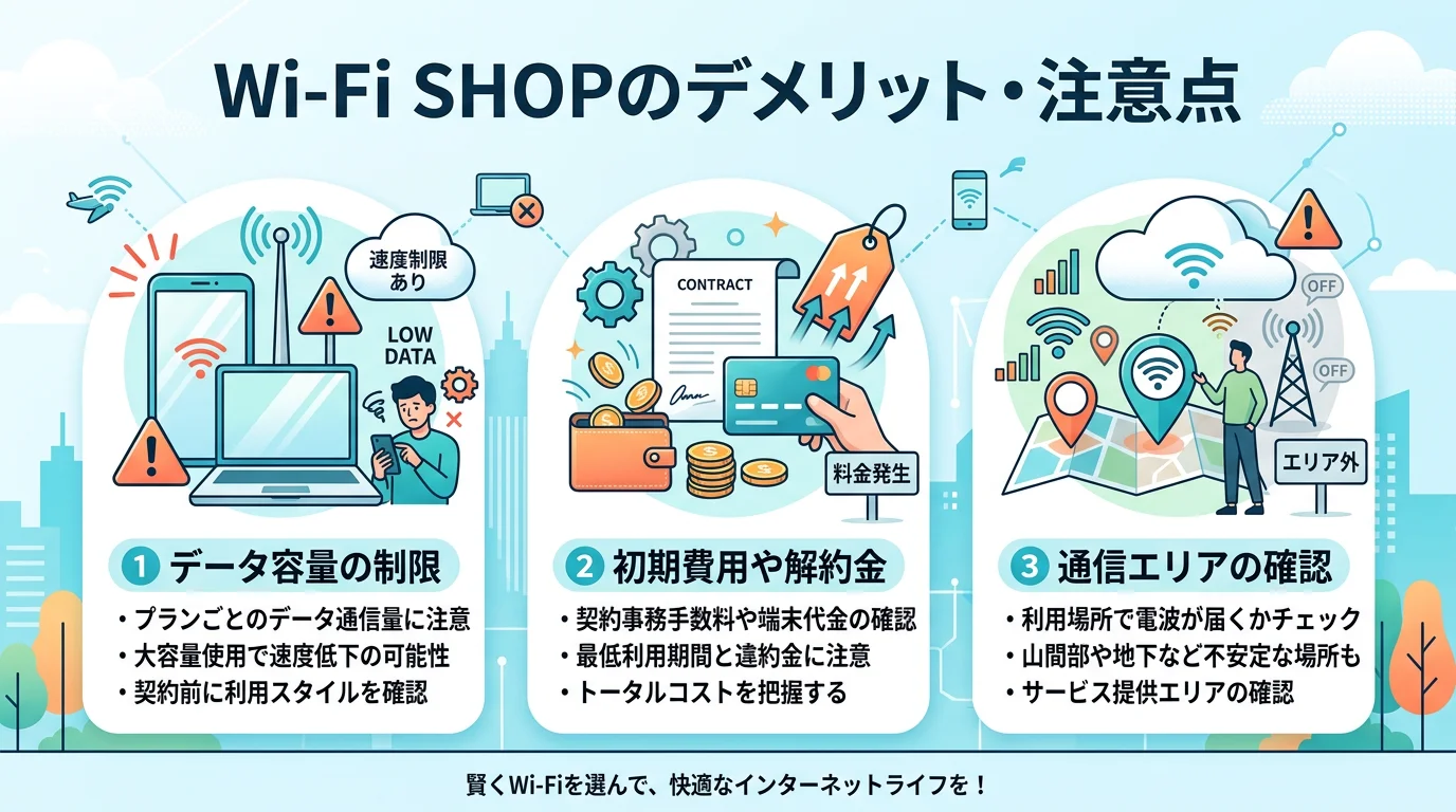 Wi-Fi SHOP ポケットWi-Fiのメリットを図解で解説