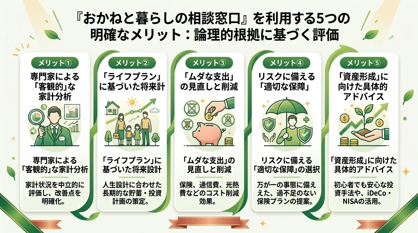 家計 無料相談のメリットを図解で解説