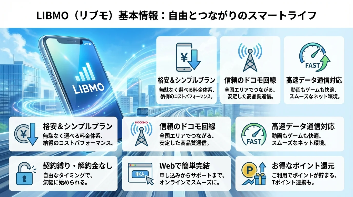 LIBMO 格安SIM 評判の特徴と基本情報