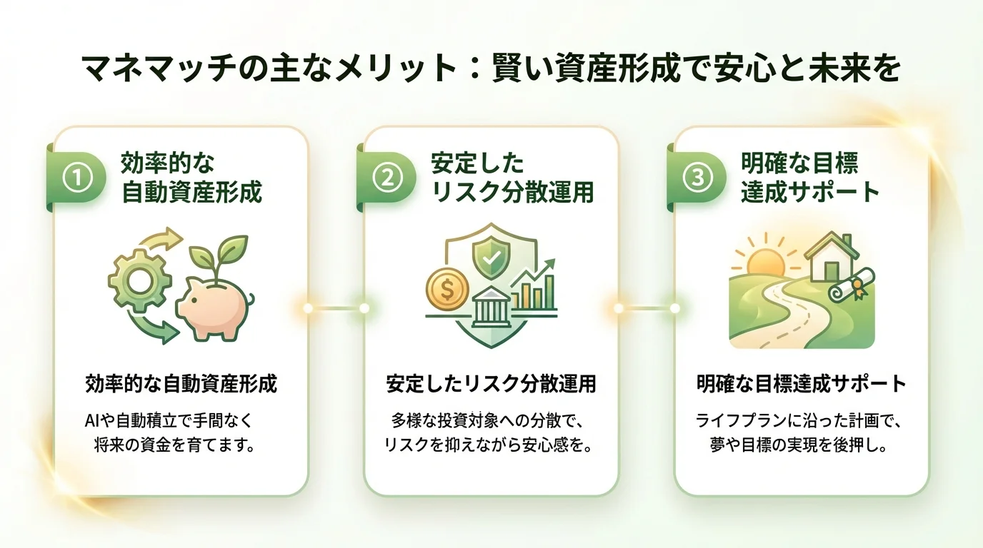 マネマッチ FP相談 貯蓄のメリットを図解で解説
