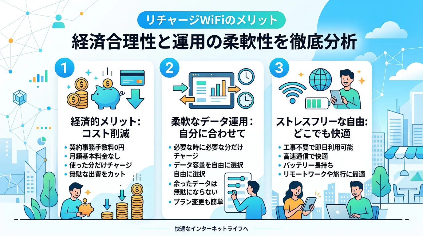 買い切り型モバイルルーターのメリットを図解で解説