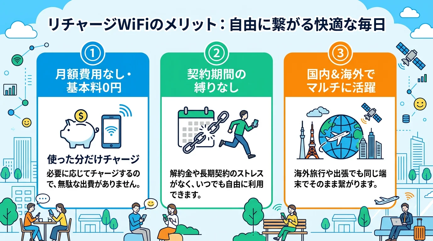 買い切り型モバイルルーターのメリットを図解で解説