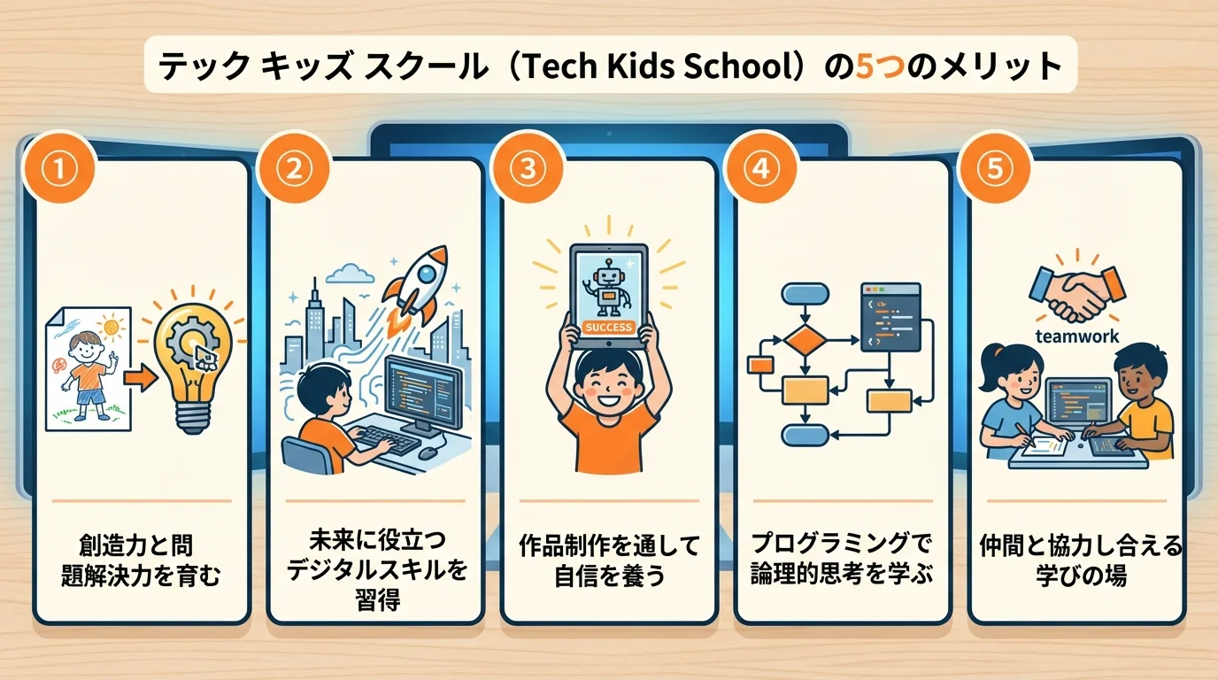 Tech Kids Schoolのメリットを図解で解説
