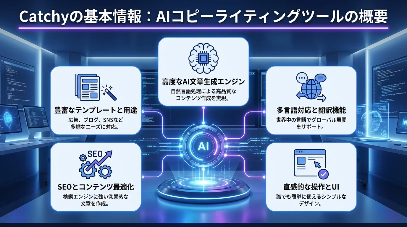 Catchy, AIキャッチコピー, コピーライティングAI,の特徴と基本情報