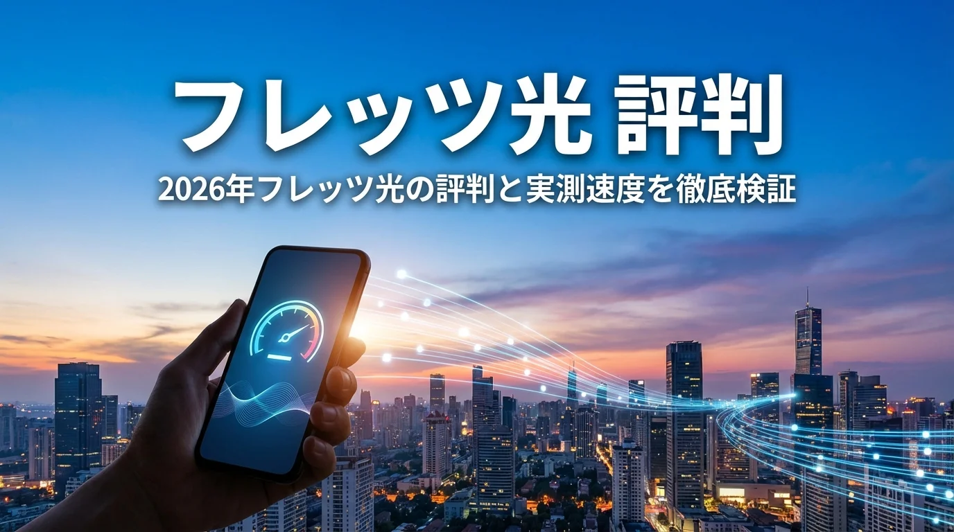 2026年フレッツ光の評判と実測速度を徹底検証
