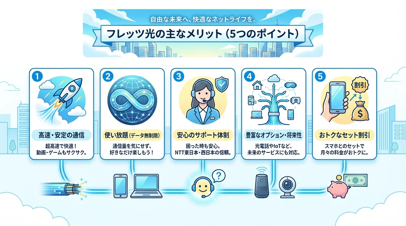 フレッツ光 評判のメリットを図解で解説