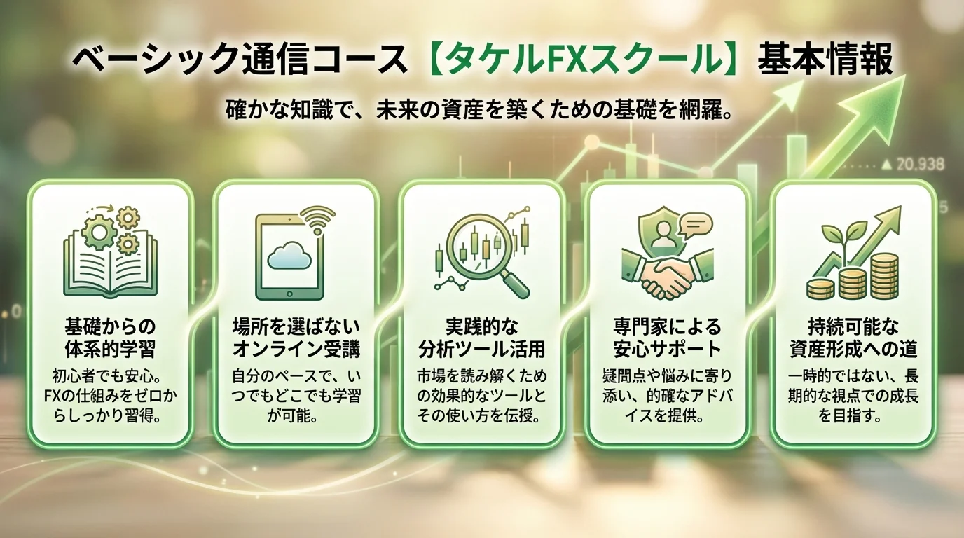 タケルFXスクール 評判の特徴と基本情報