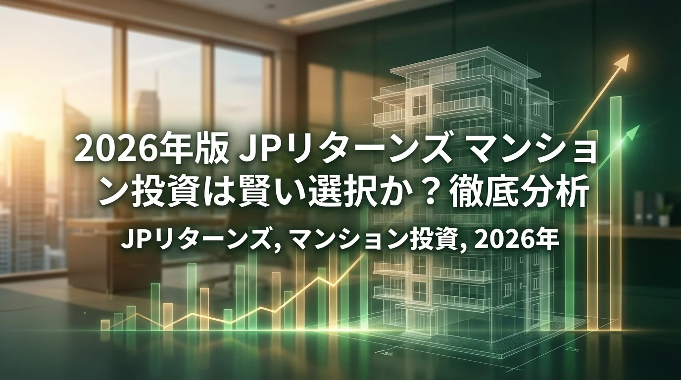 2026年版 JPリターンズ マンション投資は賢い選択か？徹底分析