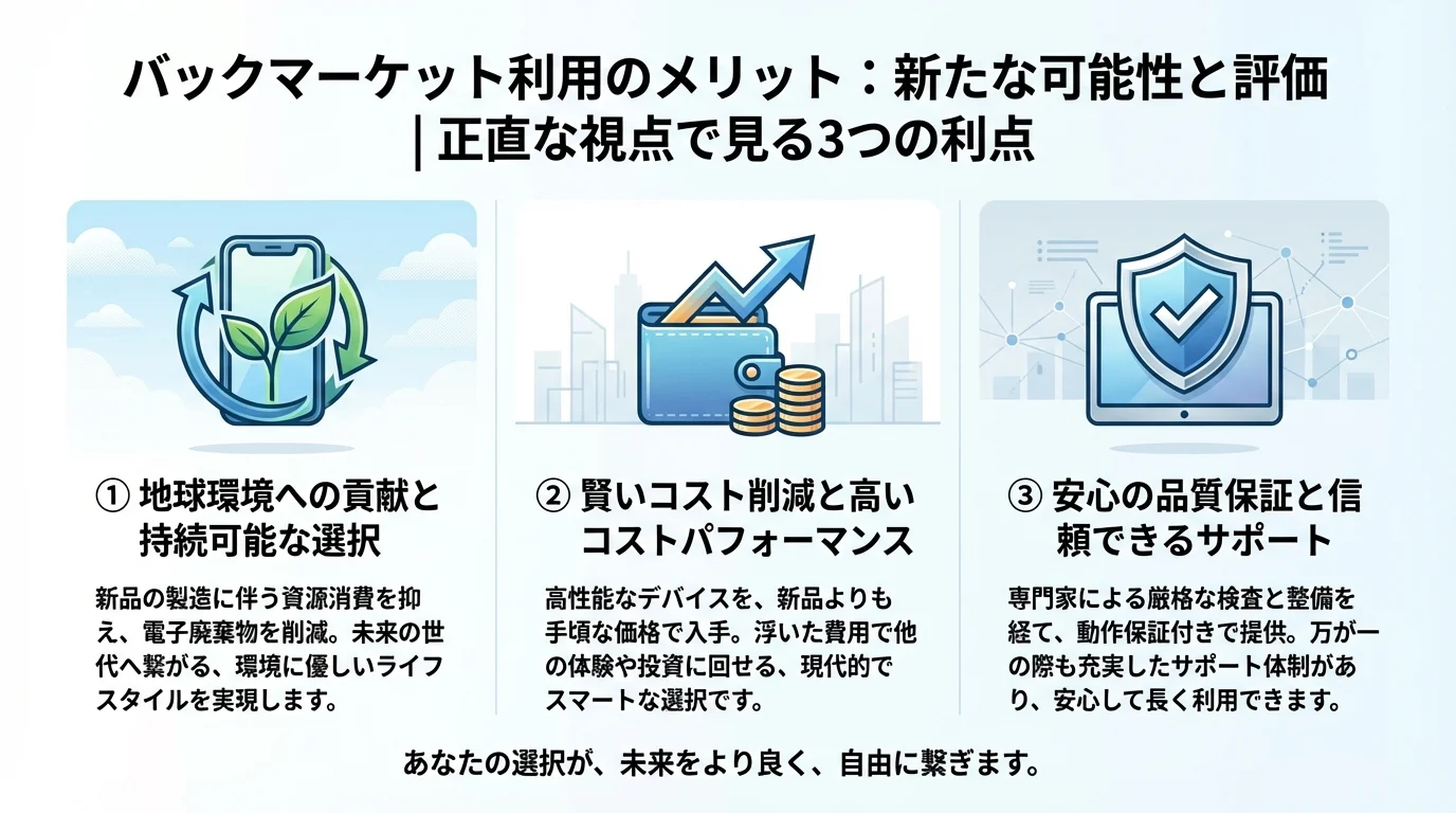 バックマーケット, 整備済製品, 2026のメリットを図解で解説