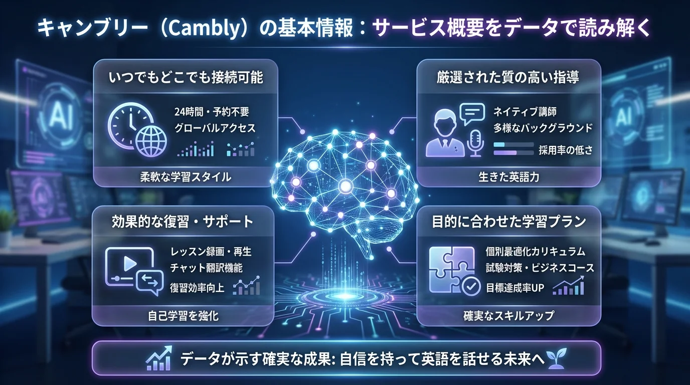キャンブリー 英会話 評判の特徴と基本情報