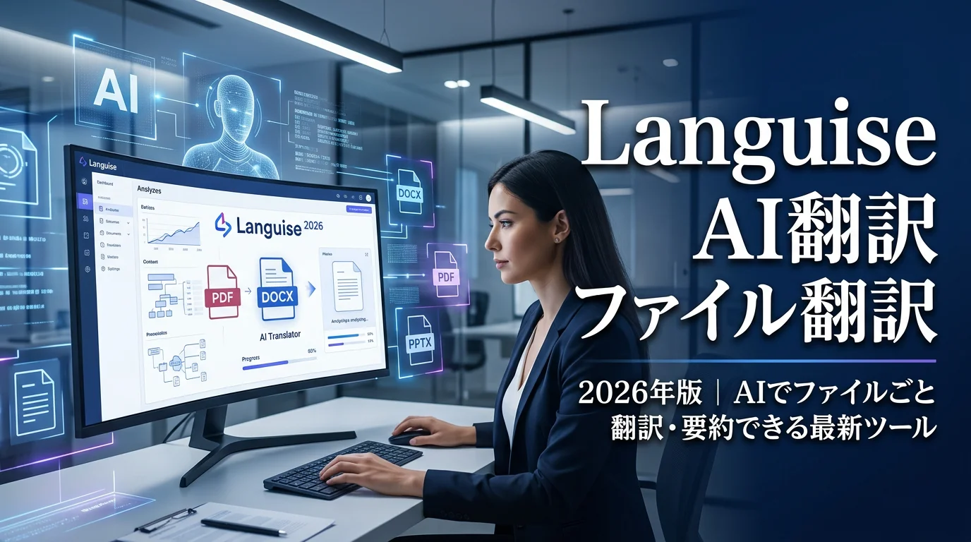 Languise 2026年版｜AIでファイルごと翻訳・要約できるツール