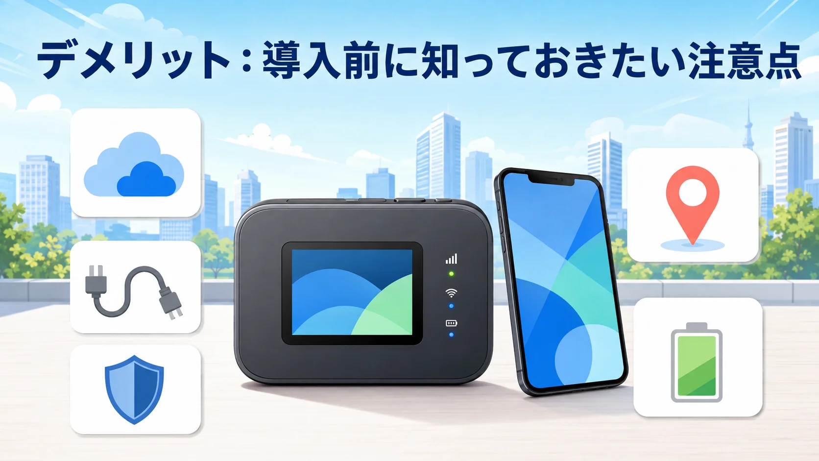 契約なし WiFi チャージ式のメリットを図解で解説