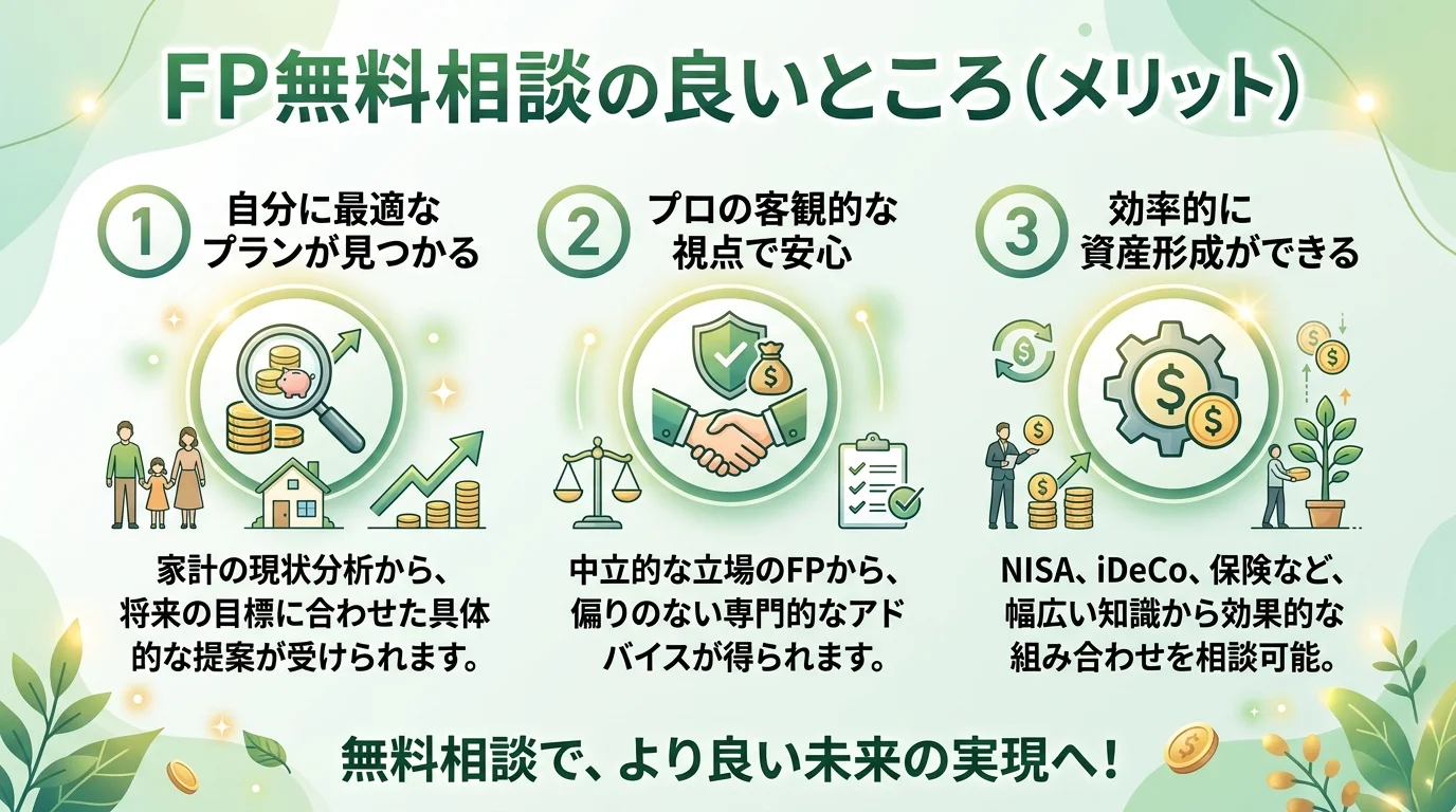 FP 無料相談 資産形成のメリットを図解で解説