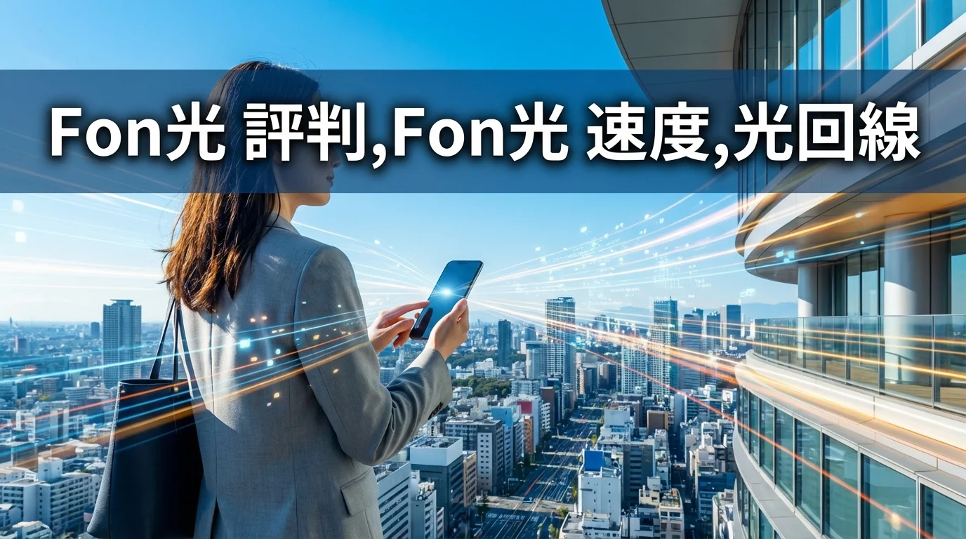 Fon光 評判と速度を徹底解説！2026年、回線選びの新基準か？