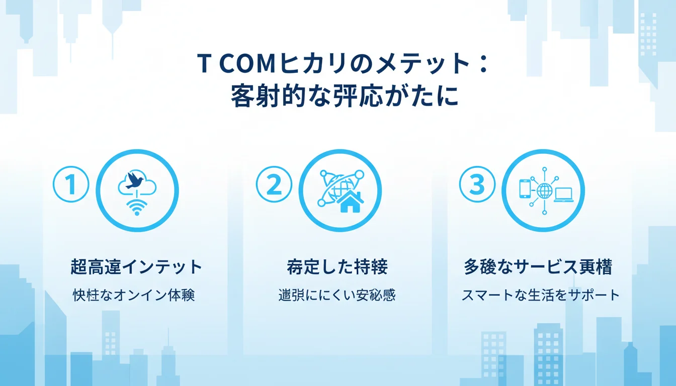 T COMヒカリ 速度のメリットを図解で解説