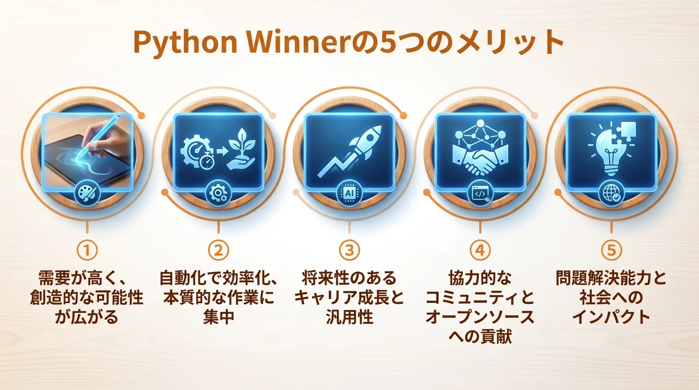 Python Winner 未経験のメリットを図解で解説
