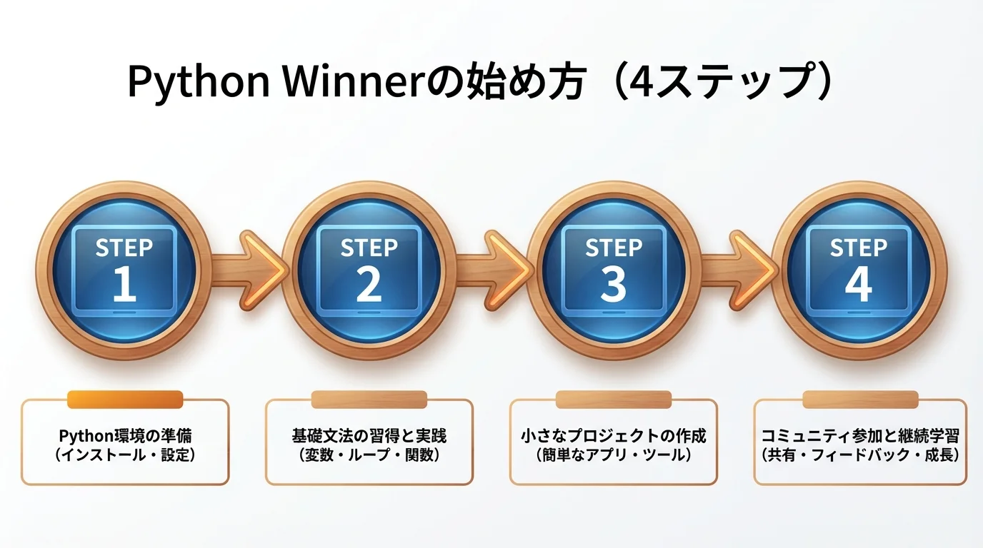 Python Winner 未経験の始め方・手順ガイド