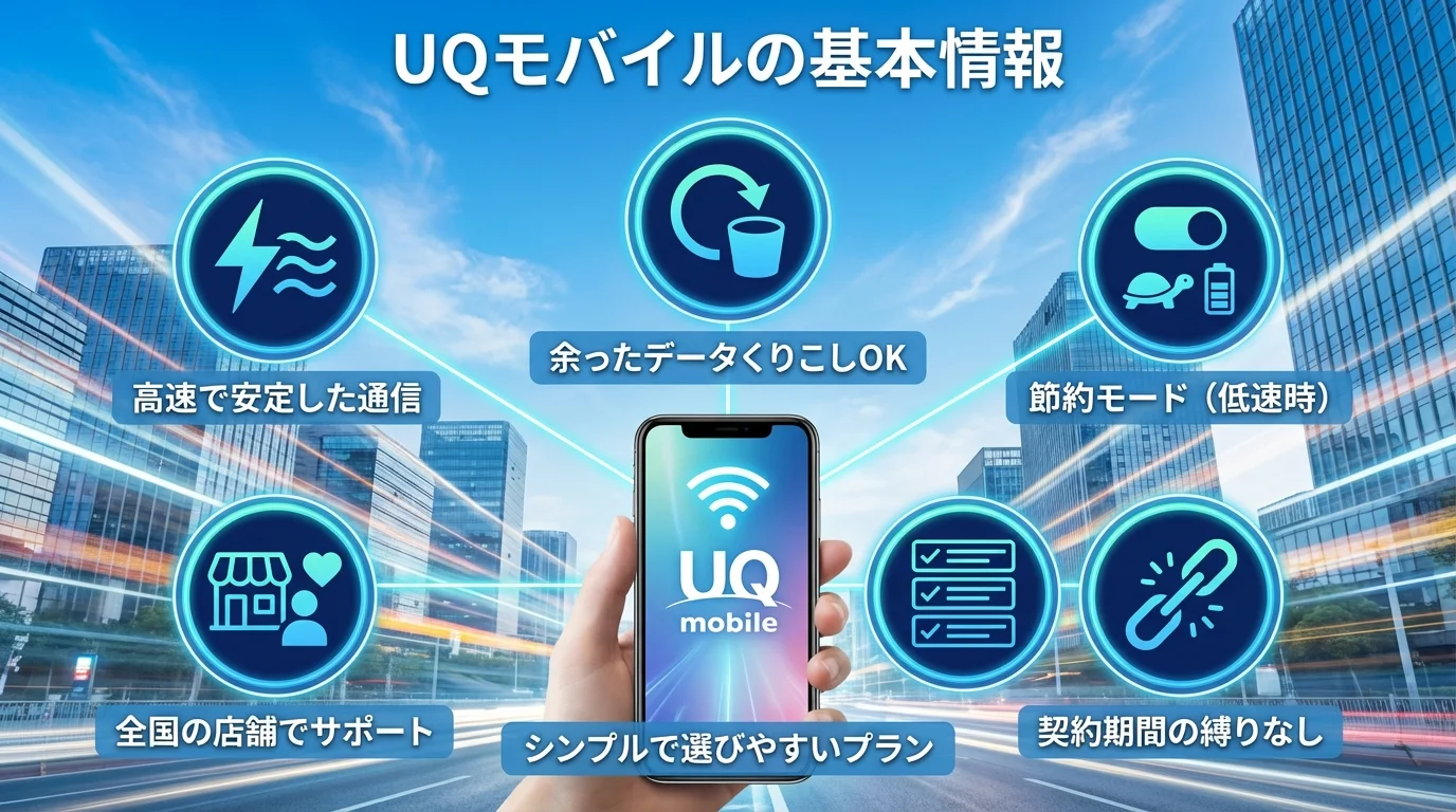 UQモバイル 評判の特徴と基本情報