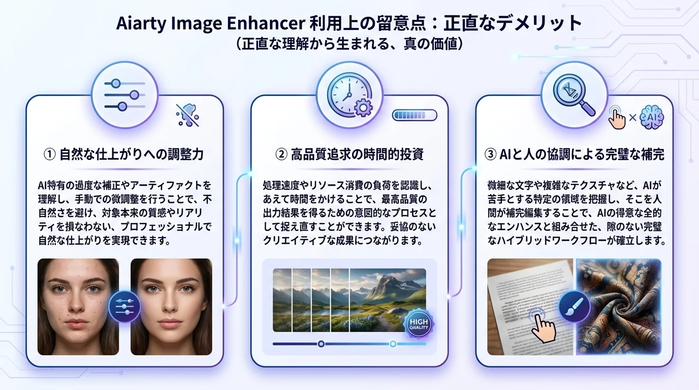 Aiarty Image Enhancer,のメリットを図解で解説