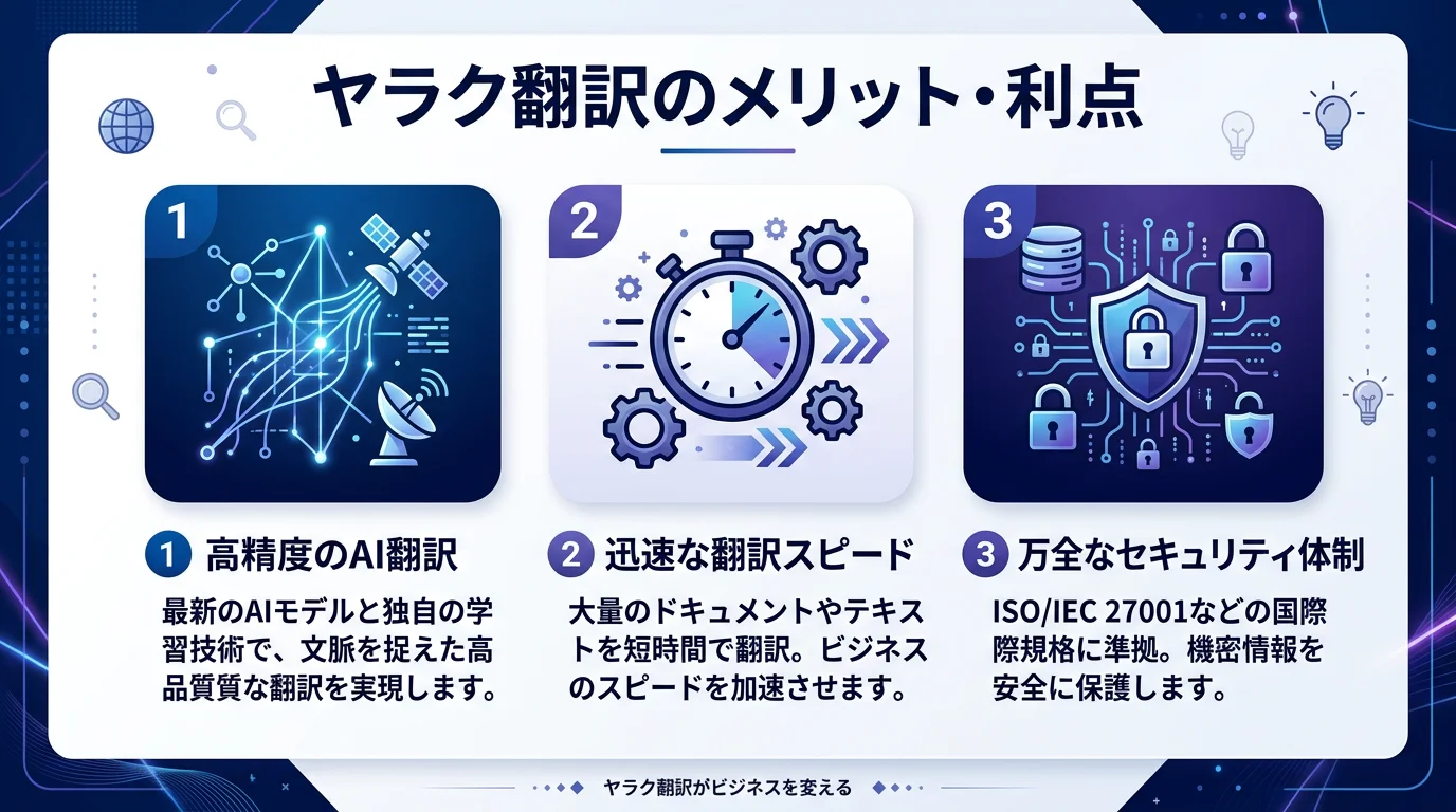 ヤラク翻訳 英語学習 CATツールのメリットを図解で解説