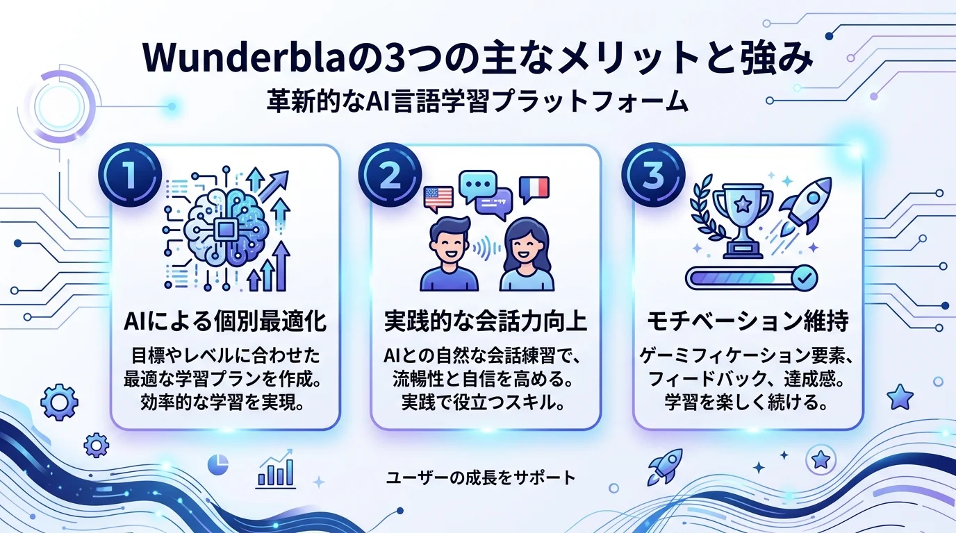 Wunderbla ドイツ語学習 AIのメリットを図解で解説