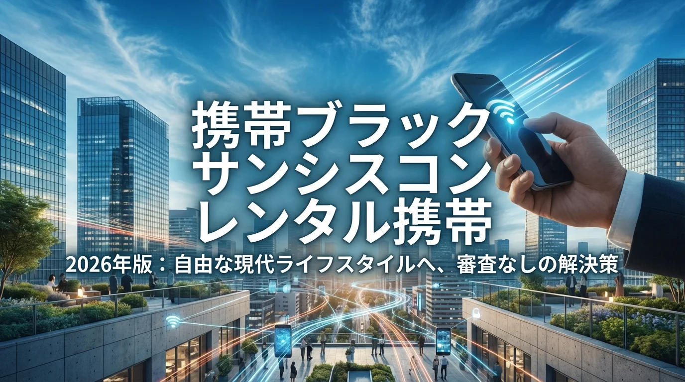 2026年版サンシスコン評判｜携帯ブラックでも使えるレンタル携帯